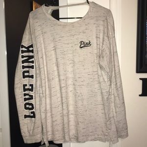 PINK Open Back, Long Sleeved Shirt